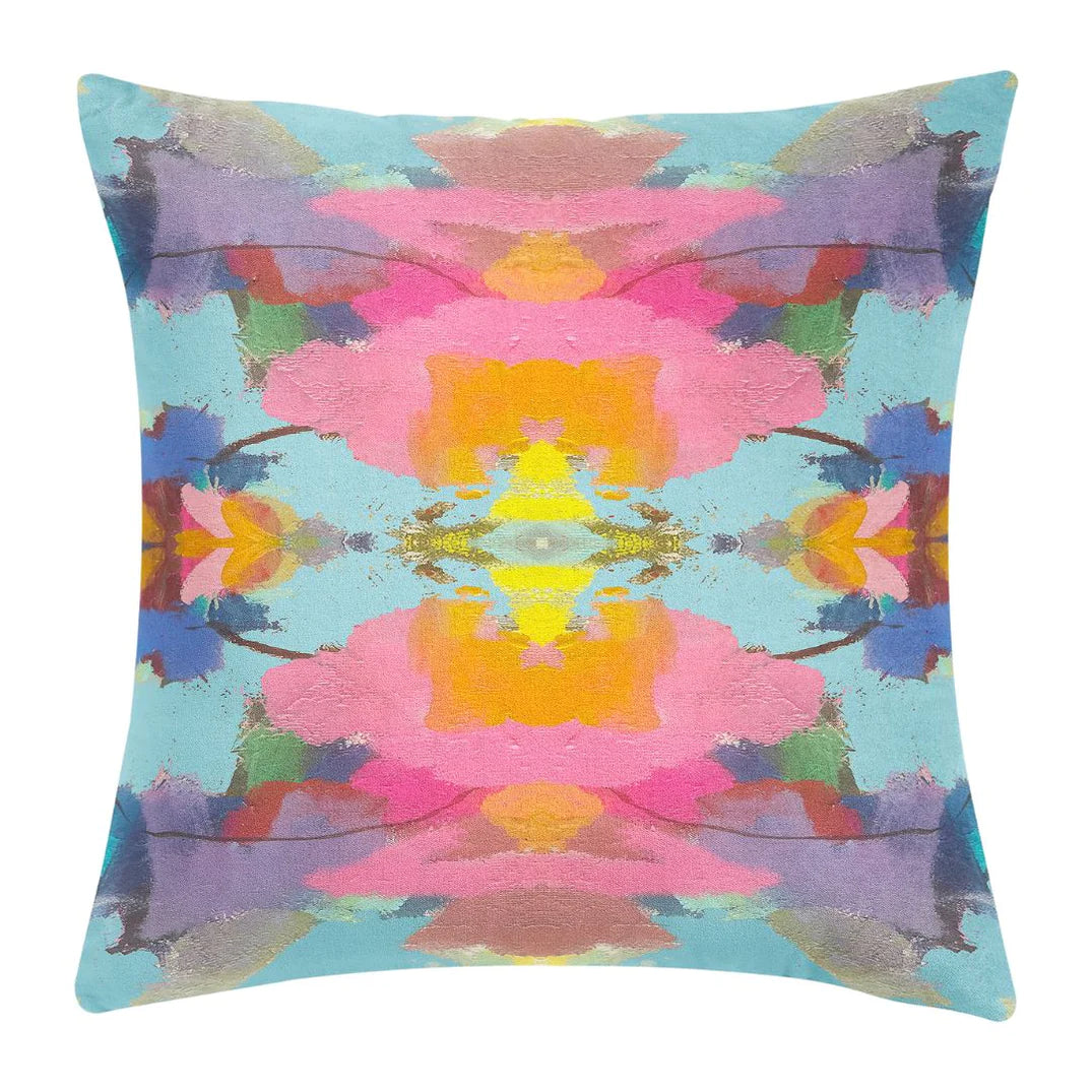 Laura Park Antigua Smile Linen Cotton Pillow