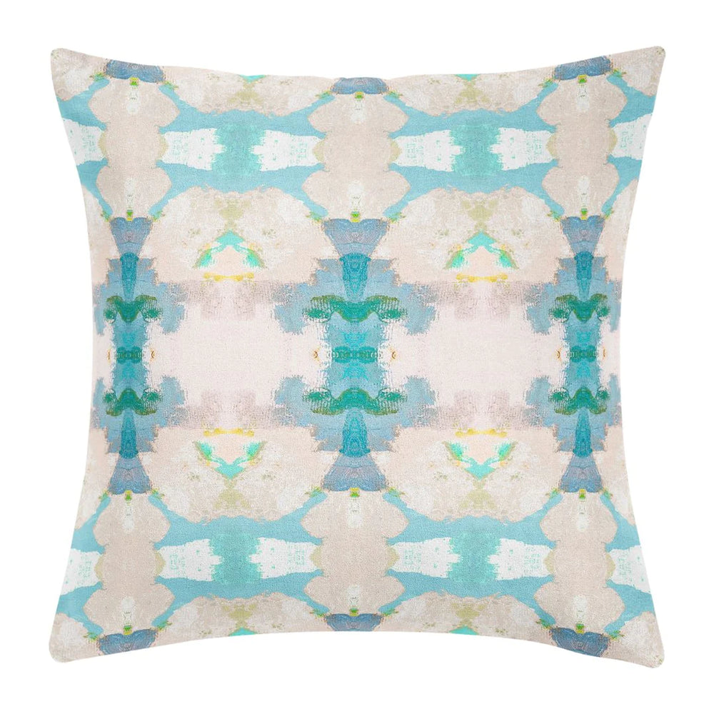 Laura Park Blue Lagoon Linen Cotton Pillow