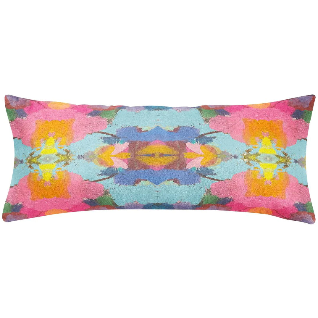 Laura Park Antigua Smile Linen Cotton Pillow