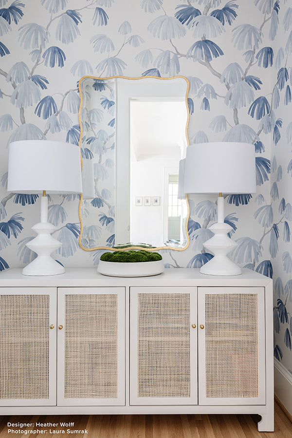 Worlds Away Sofia Cabinet in White