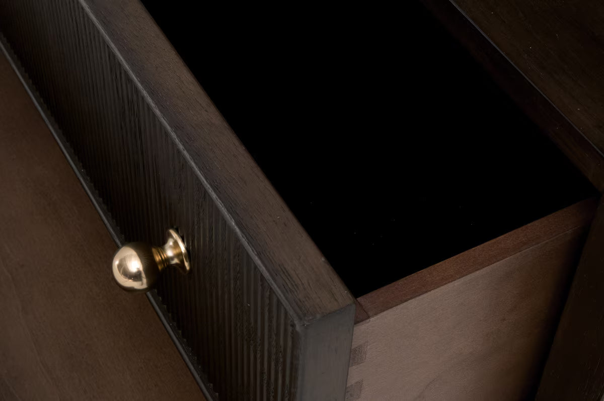 Essentials For Living Highland Open Shelf 2 Drawer Nightstand