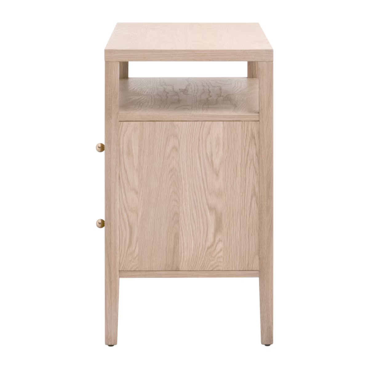 Essentials For Living Highland Open Shelf 2 Drawer Nightstand