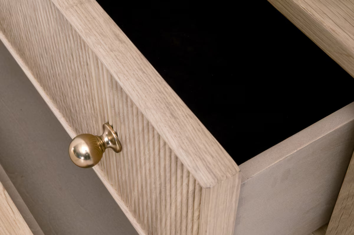 Essentials For Living Highland Open Shelf 2 Drawer Nightstand