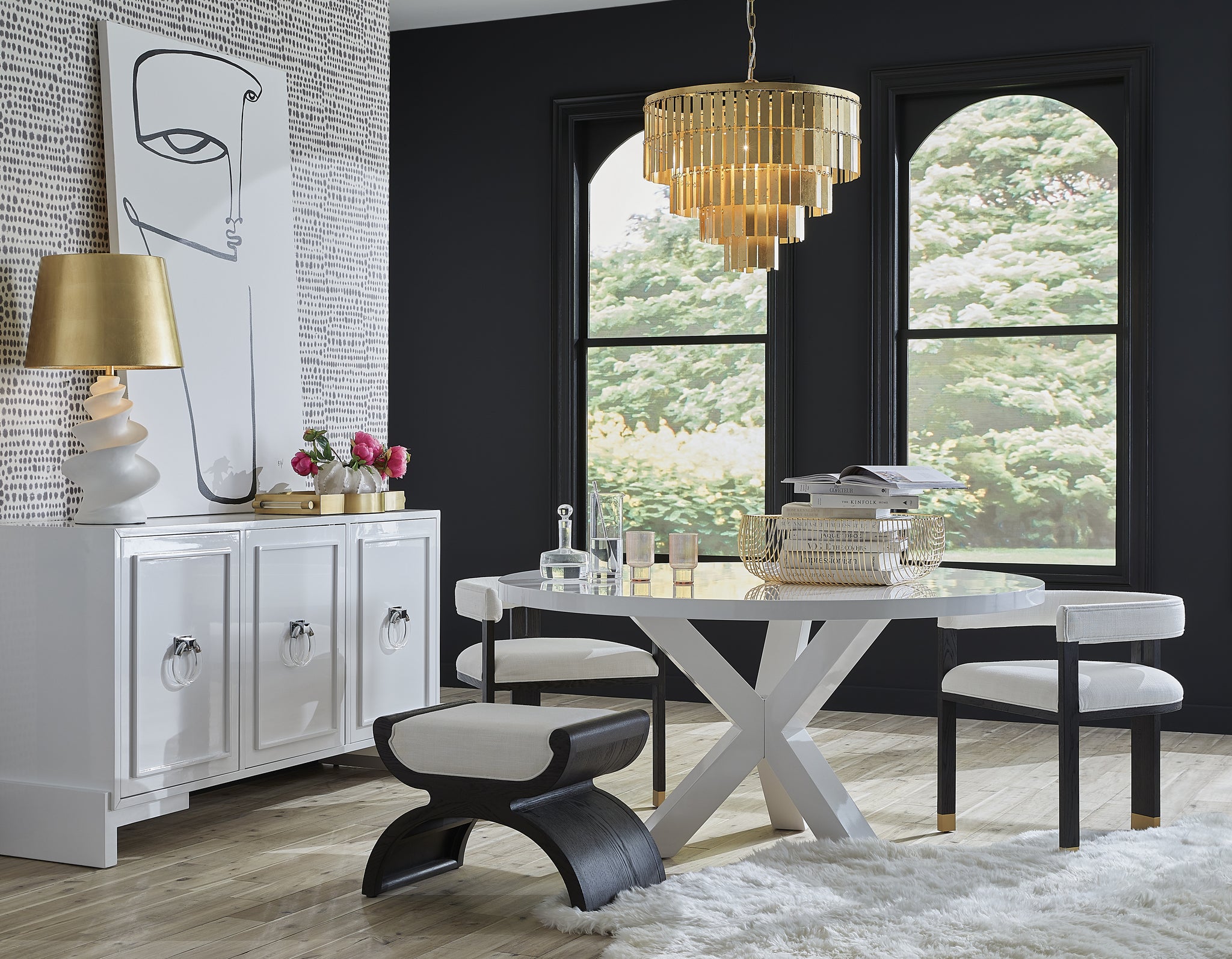 Worlds Away Jude Chair