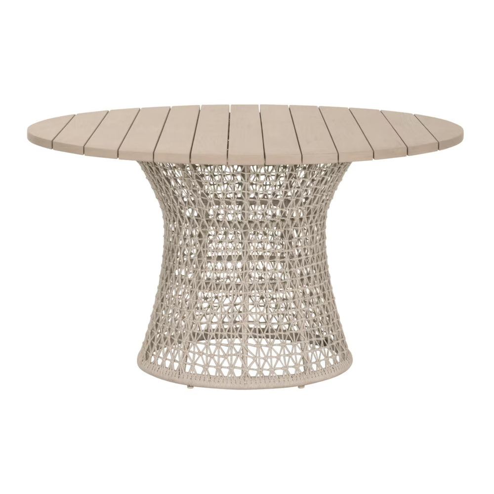 Essentials For Living Knit Outdoor 54" Round Dining Table