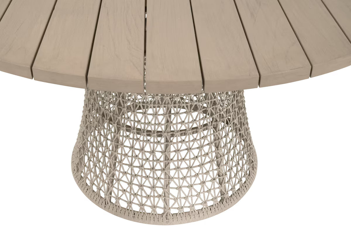 Essentials For Living Knit Outdoor 54" Round Dining Table