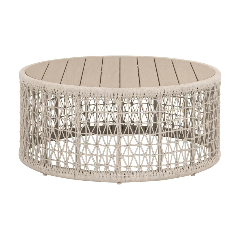 Essentials For Living Knit Outdoor Round Coffee Table