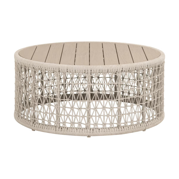 Essentials For Living Knit Outdoor Round Coffee Table