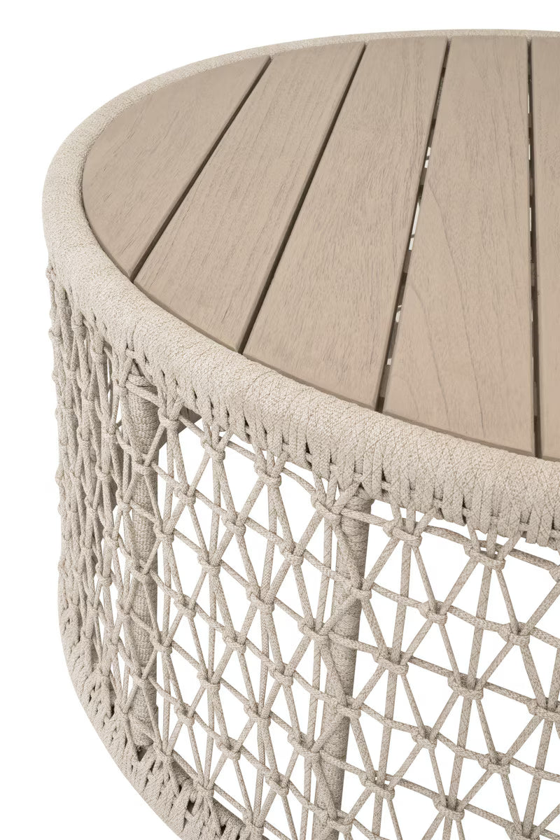 Essentials For Living Knit Outdoor Round Coffee Table