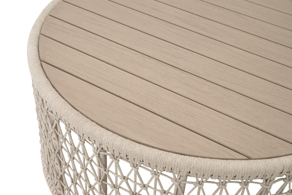 Essentials For Living Knit Outdoor Round Coffee Table