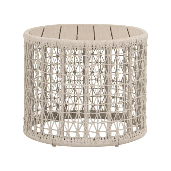 Essentials For Living Knit Outdoor Round End Table