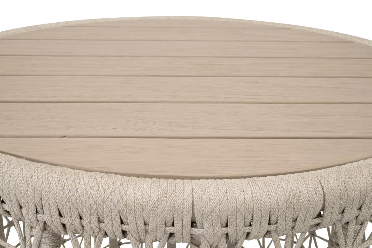Essentials For Living Knit Outdoor Round End Table