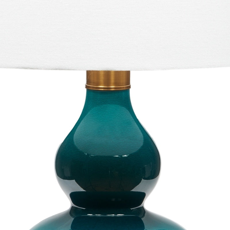 Dark Turquoise Table Lamp by Old World Designs