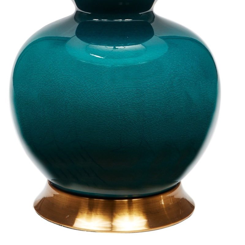 Dark Turquoise Table Lamp by Old World Designs