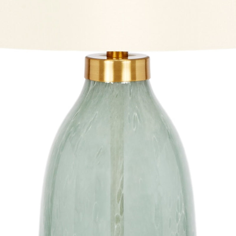 Old World Designs Carley Green Glass Lamp