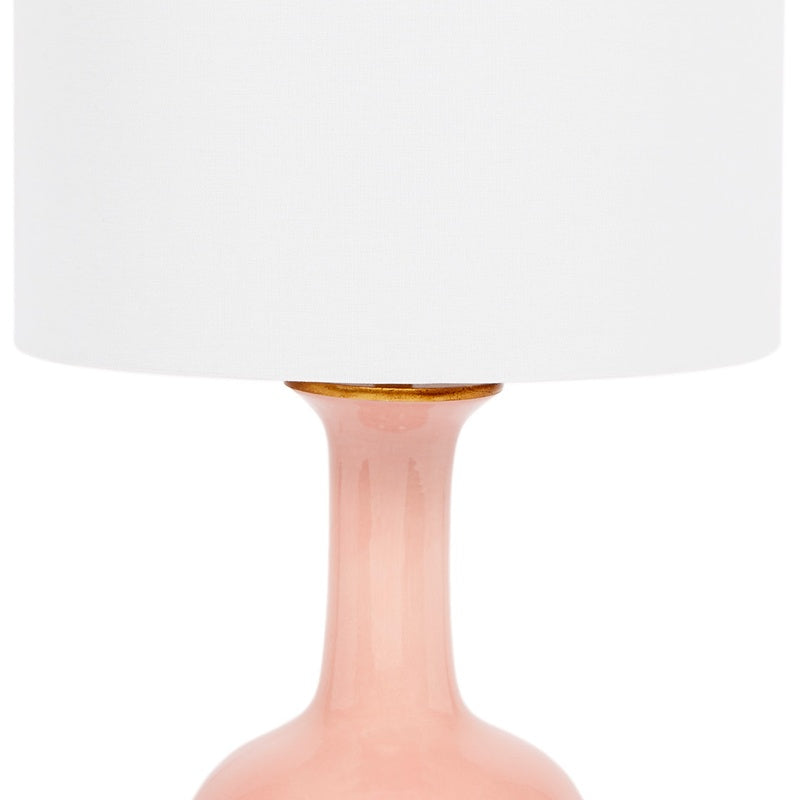 Nela Blush Pink Ceramic Lamp by Old World Designs