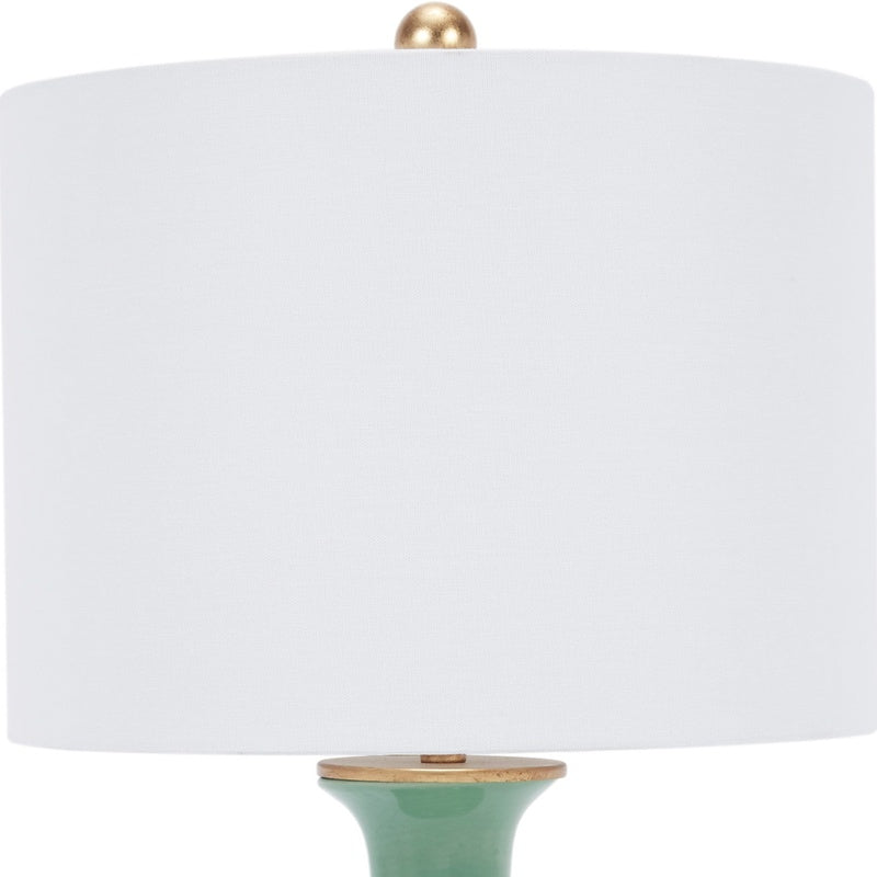 Sylvie Green Ceramic Lamp by Old World Designs