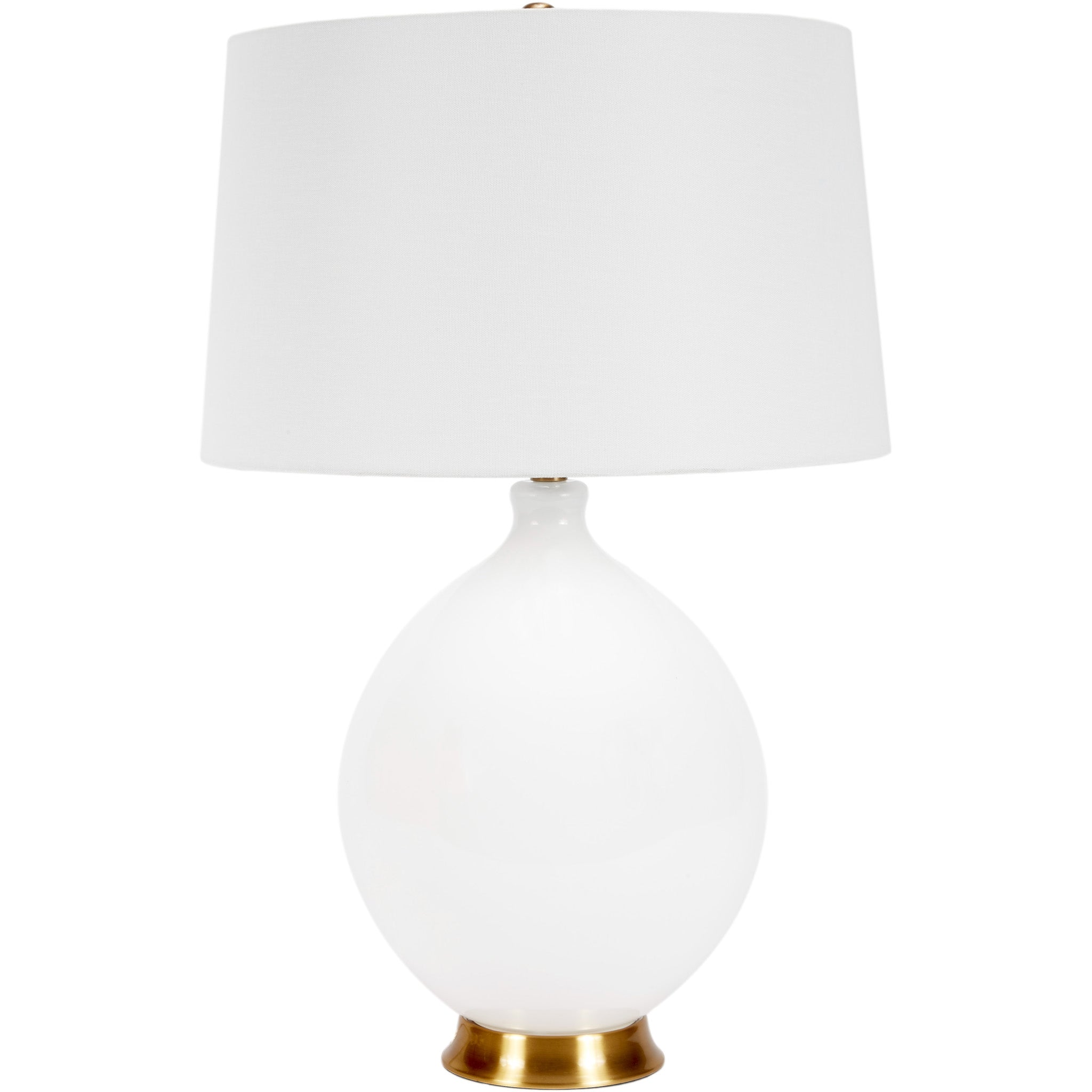 Old World Design Weston Round Glass Lamp