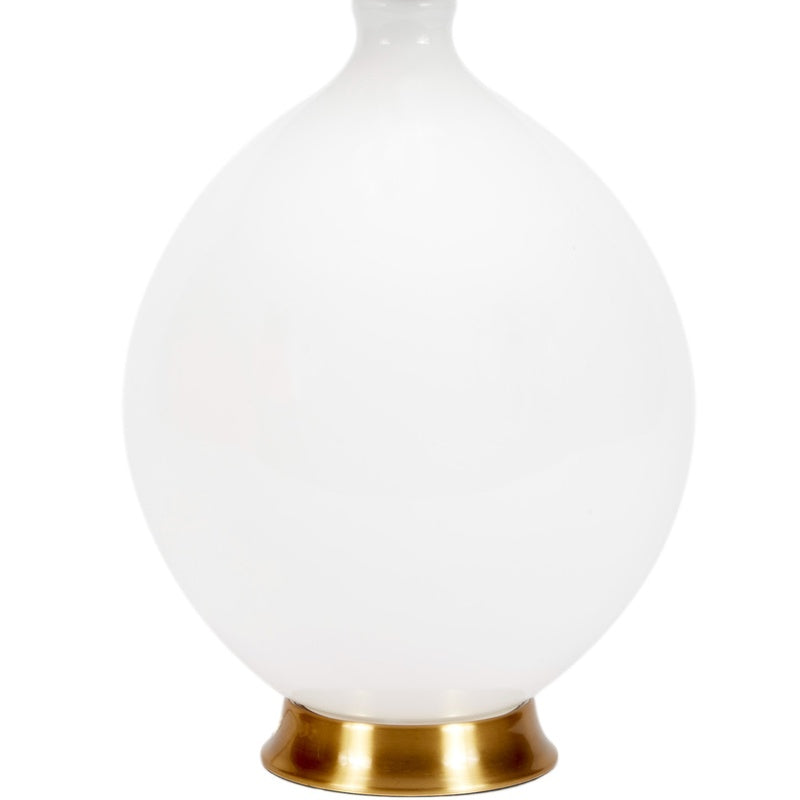 Old World Design Weston Round Glass Lamp