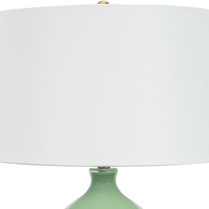 Old World Design Weston Round Glass Lamp