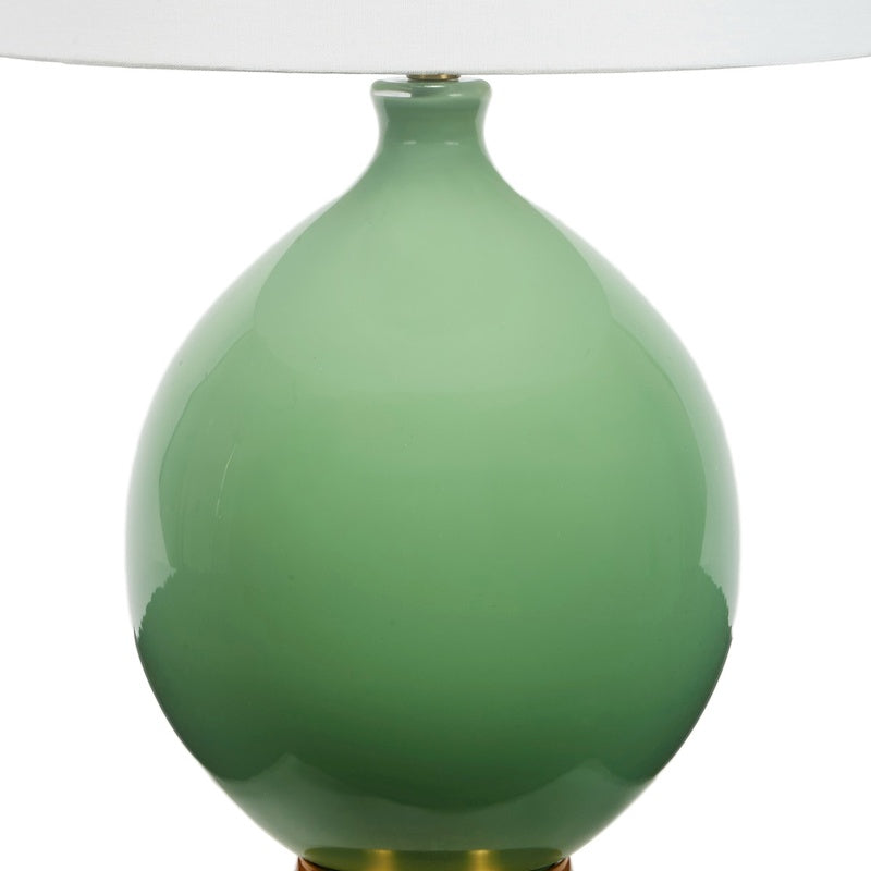 Old World Design Weston Round Glass Lamp