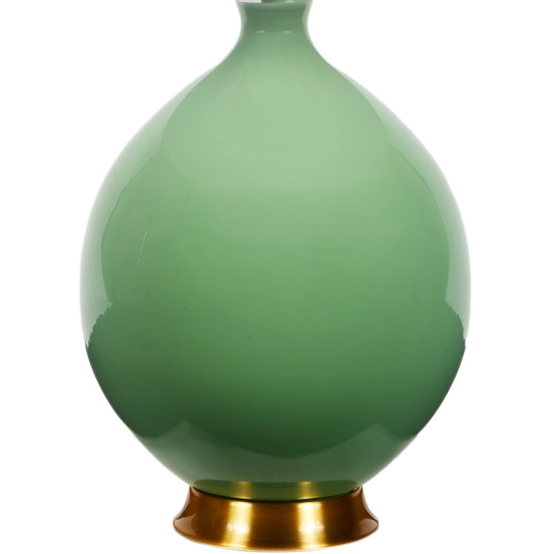 Old World Design Weston Round Glass Lamp
