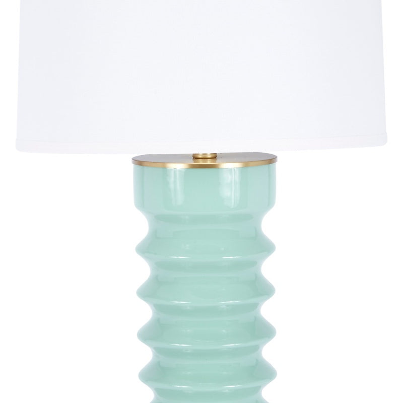 Old World Design Lennon Celadon Ceramic Table Lamp