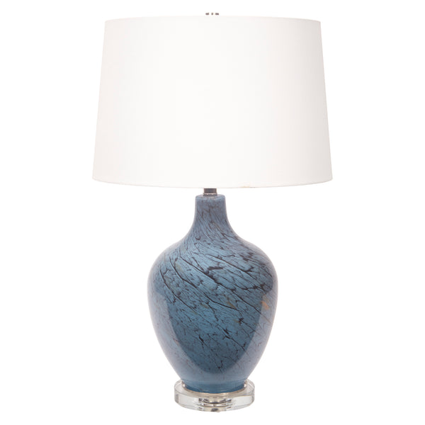 Levi Blue Glass Table Lamp