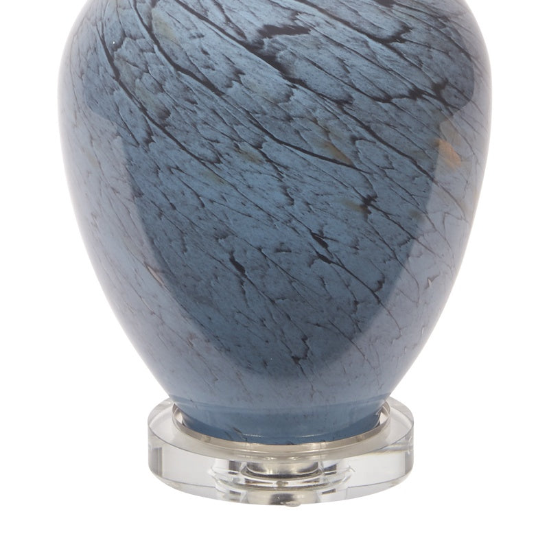 Levi Blue Glass Table Lamp