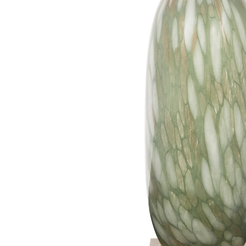 Asher Green and Gold Glass Table Lamp