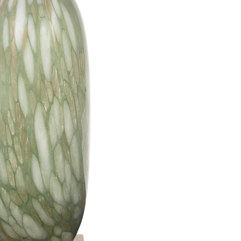 Asher Green and Gold Glass Table Lamp