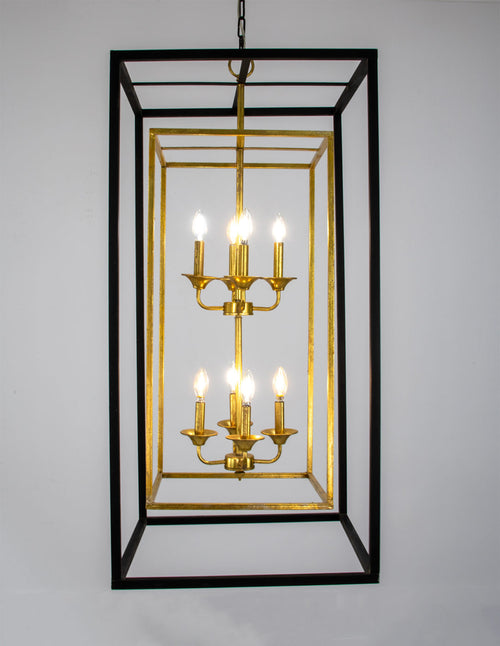 Black and Gold Tall Light