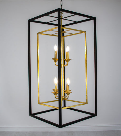 Black and Gold Tall Light