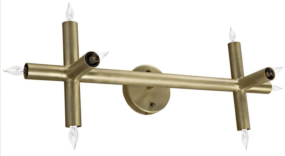 Noir Salome Sconce, Metal With Brass Finish