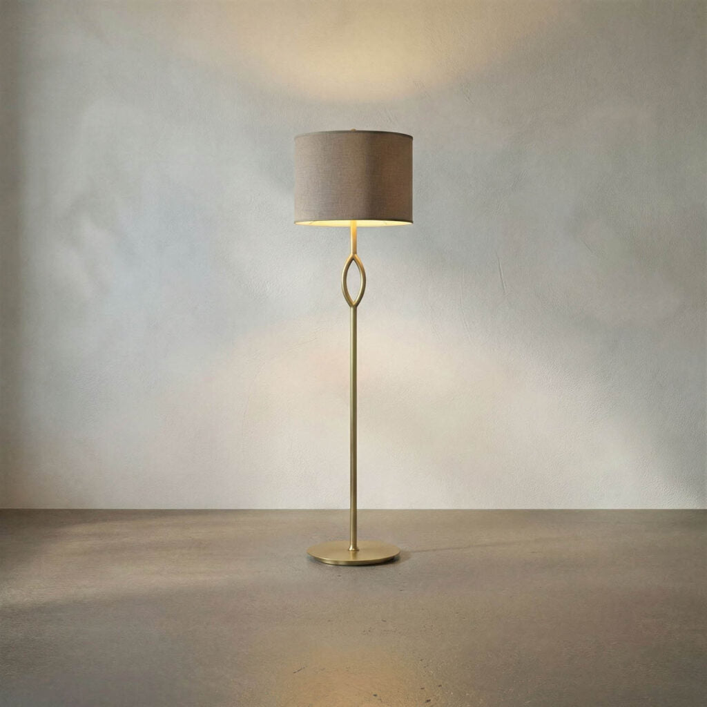 Noir Ridge Floor Lamp With Shade