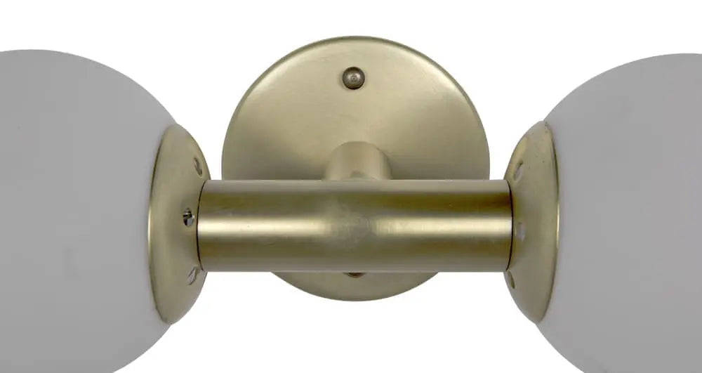 Noir Antiope Sconce, Antique Brass And Glass
