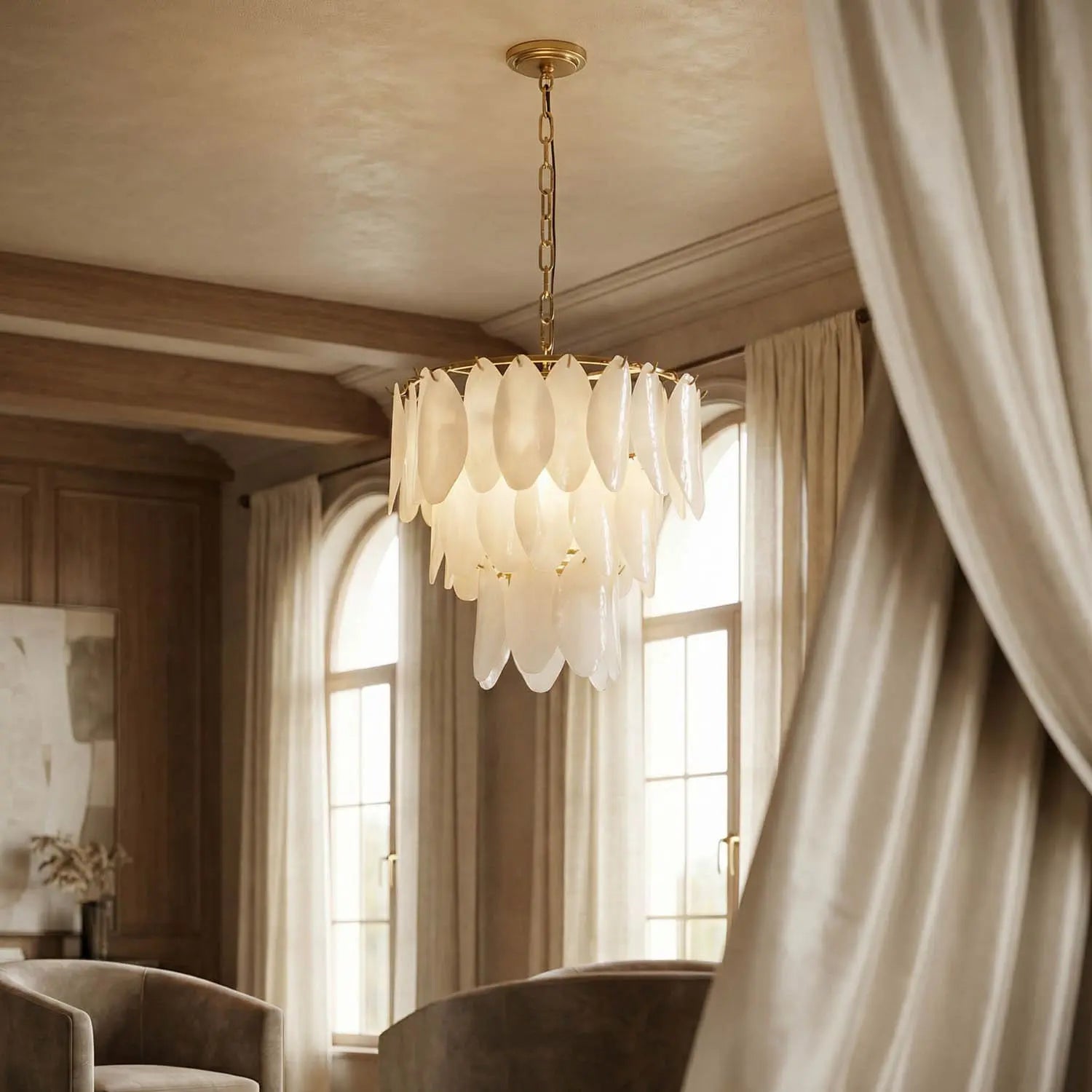 Noir Lotus Chandelier
