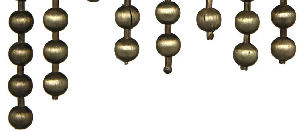 Noir Domo Chandelier, Steel And Metal Beads With Brass Finish