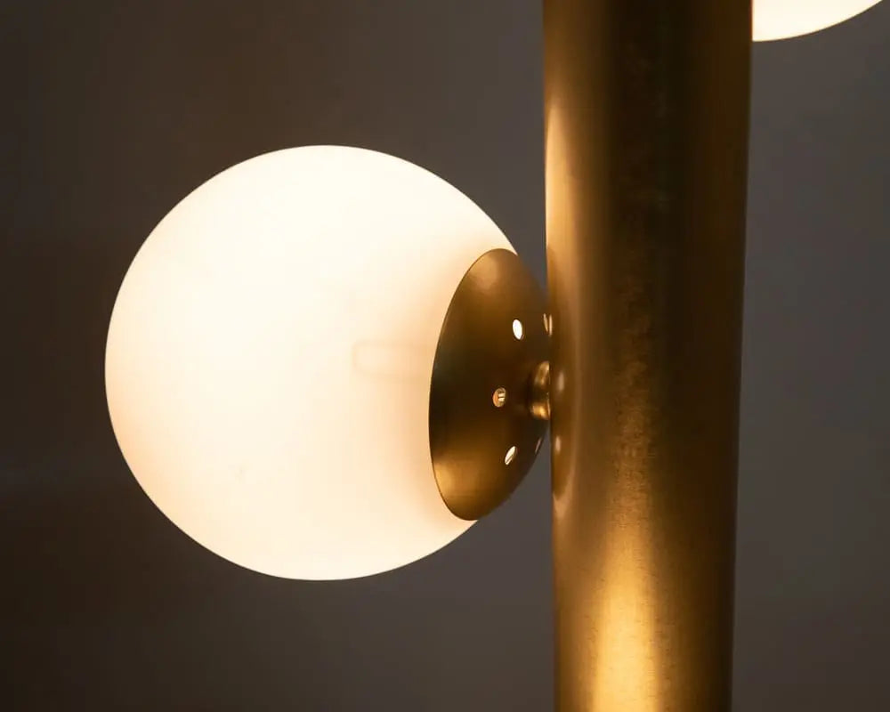 Noir Orellana Chandelier, Metal With Brass Finish
