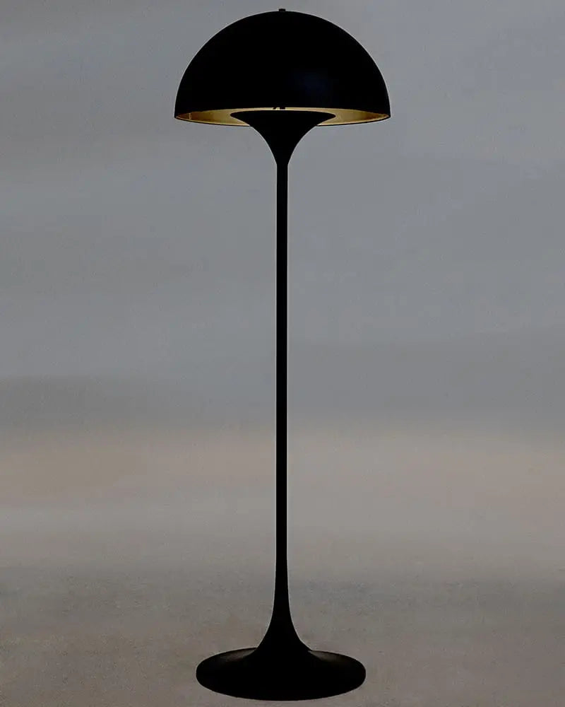 Noir Cataracta Floor Lamp, Black Iron