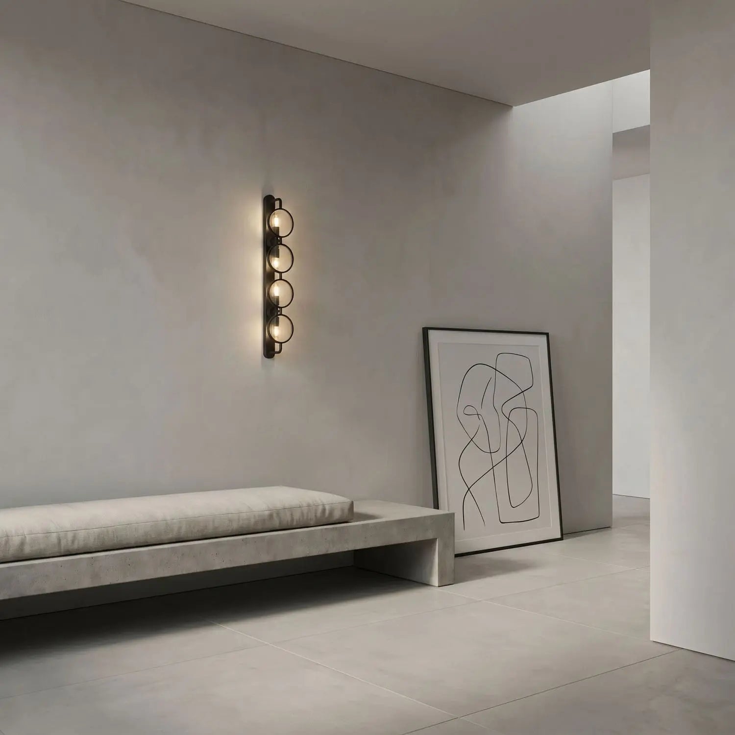 Noir Ordo Sconce, Black Steel
