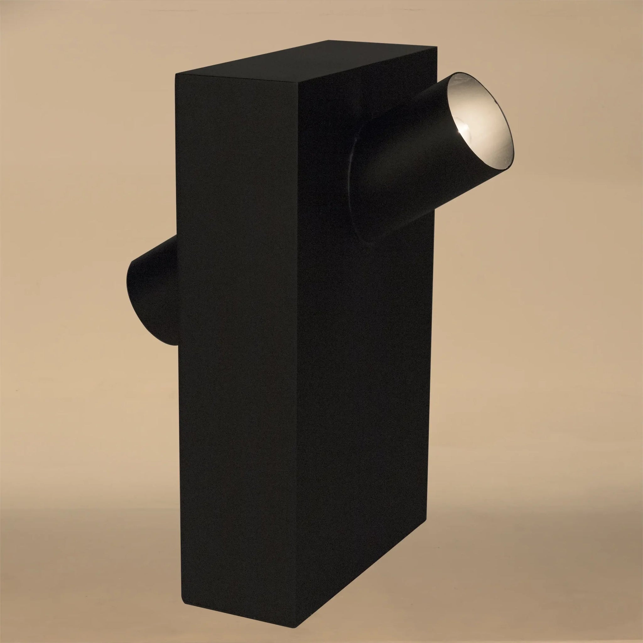 Noir Topo Lamp, Black Steel