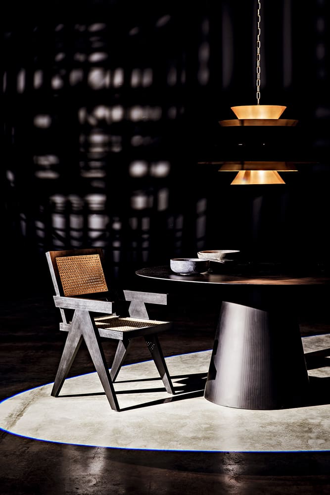 Noir Arion Pendant, Steel With Brass Finish