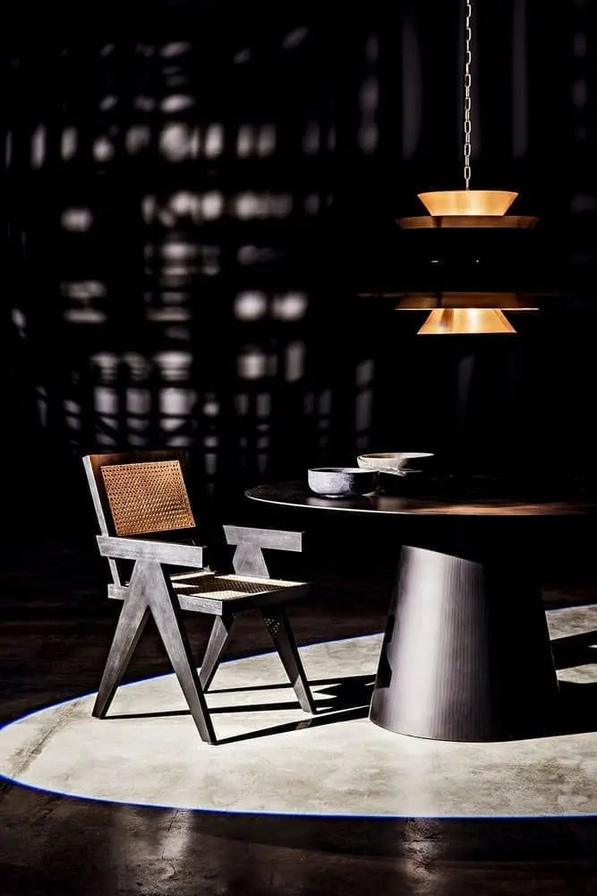 Noir Arion Pendant, Steel With Brass Finish