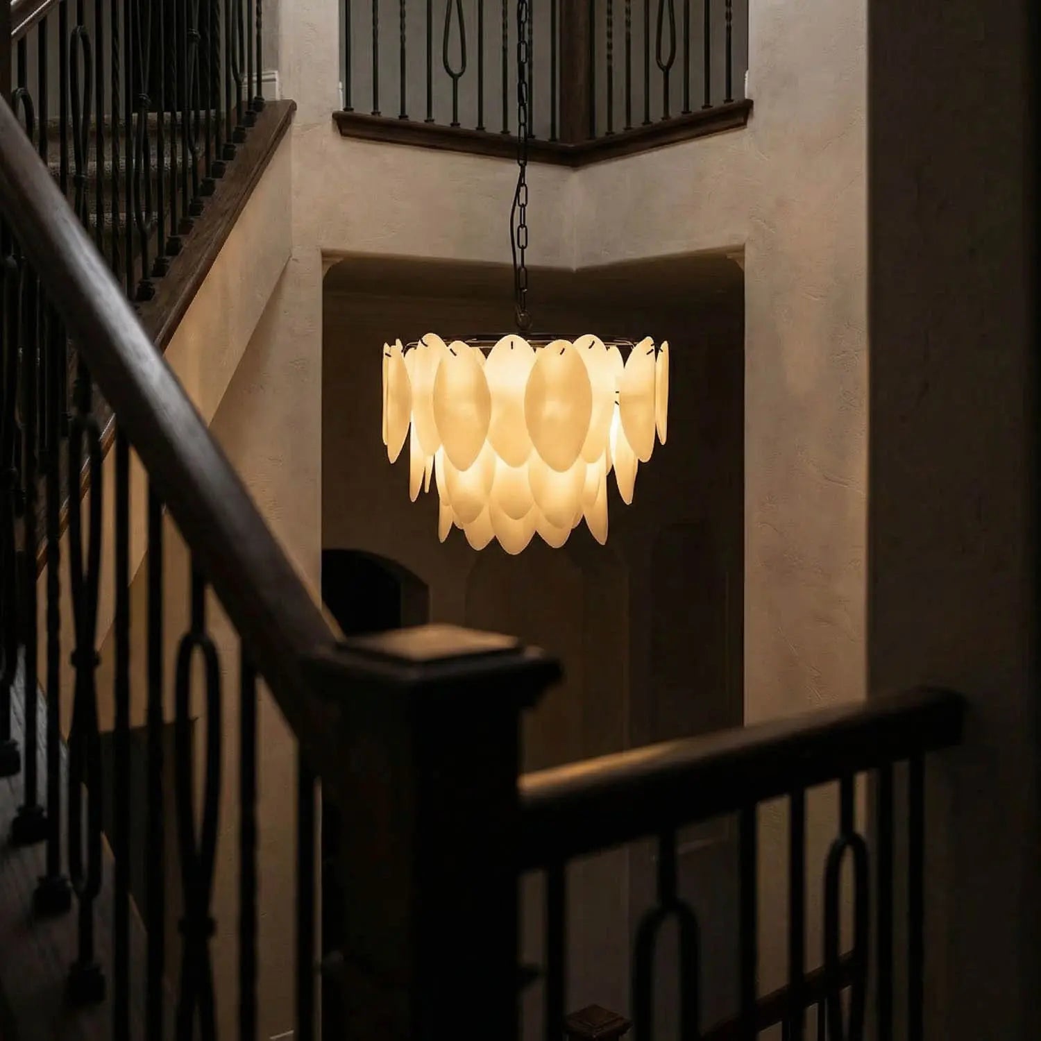 Noir Lotus Chandelier