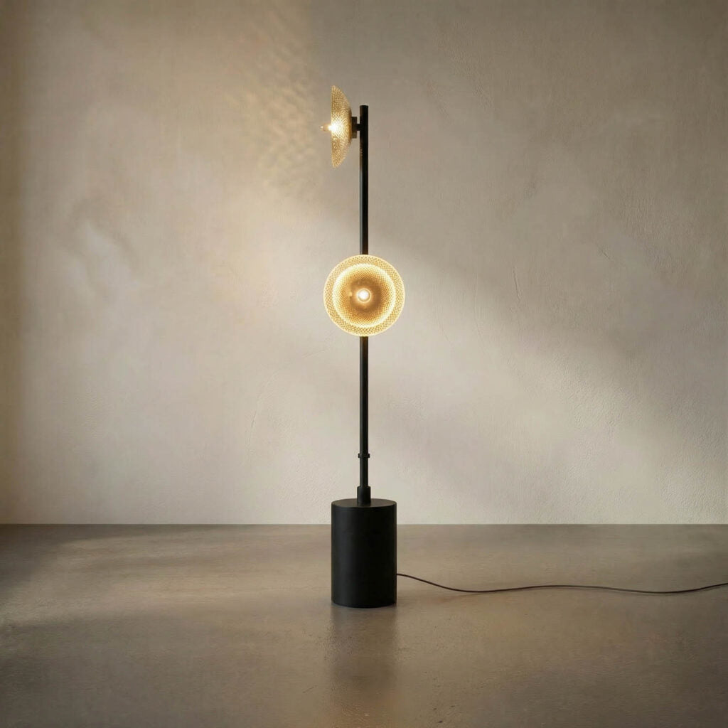 Noir Natilus Floor Lamp