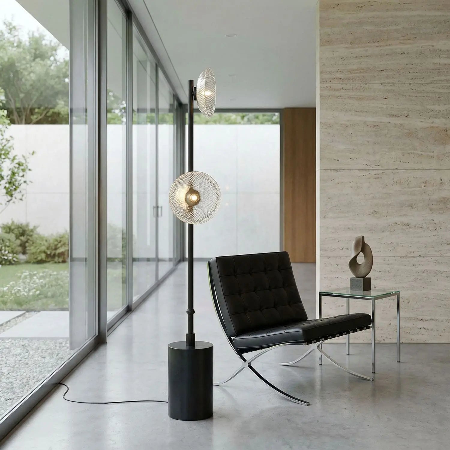 Noir Natilus Floor Lamp