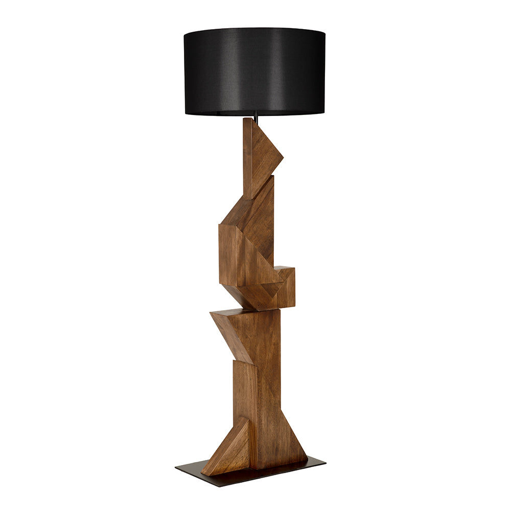 Noir Enigma I Floor Lamp With Shade