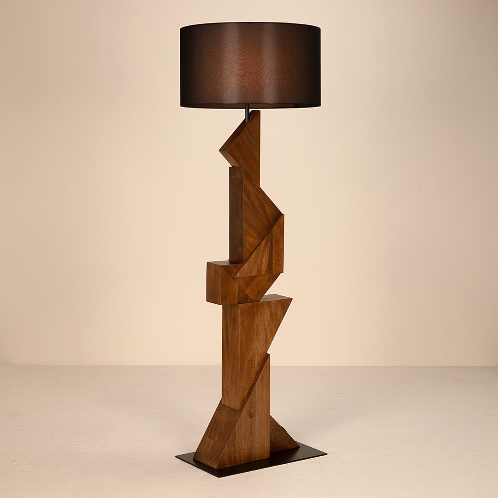 Noir Enigma I Floor Lamp With Shade