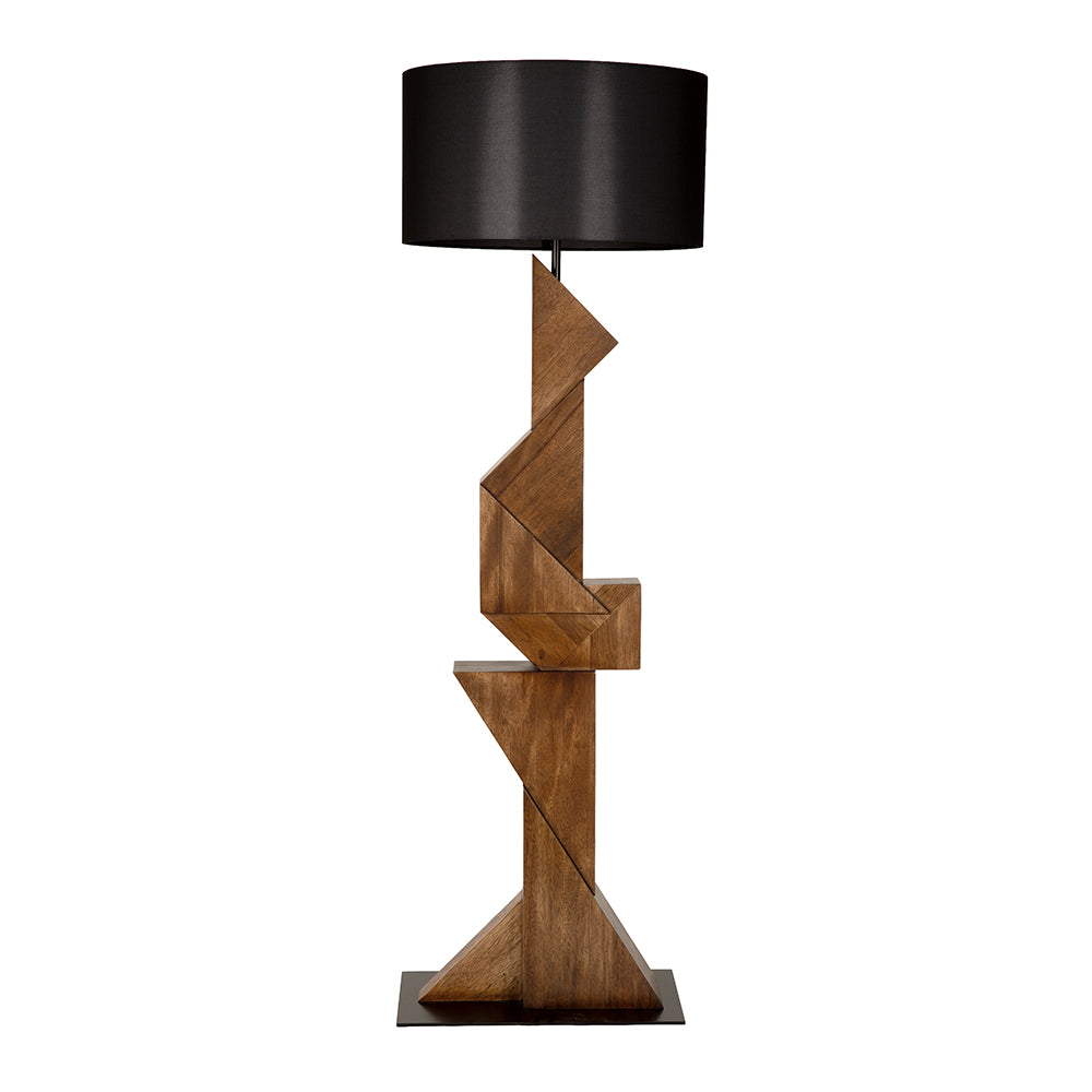 Noir Enigma I Floor Lamp With Shade